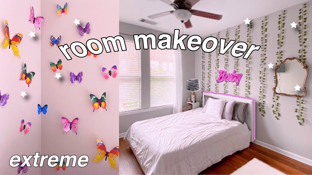 EXTREME aesthetic room makeover! (Tiktok & Pinterest Inspired)