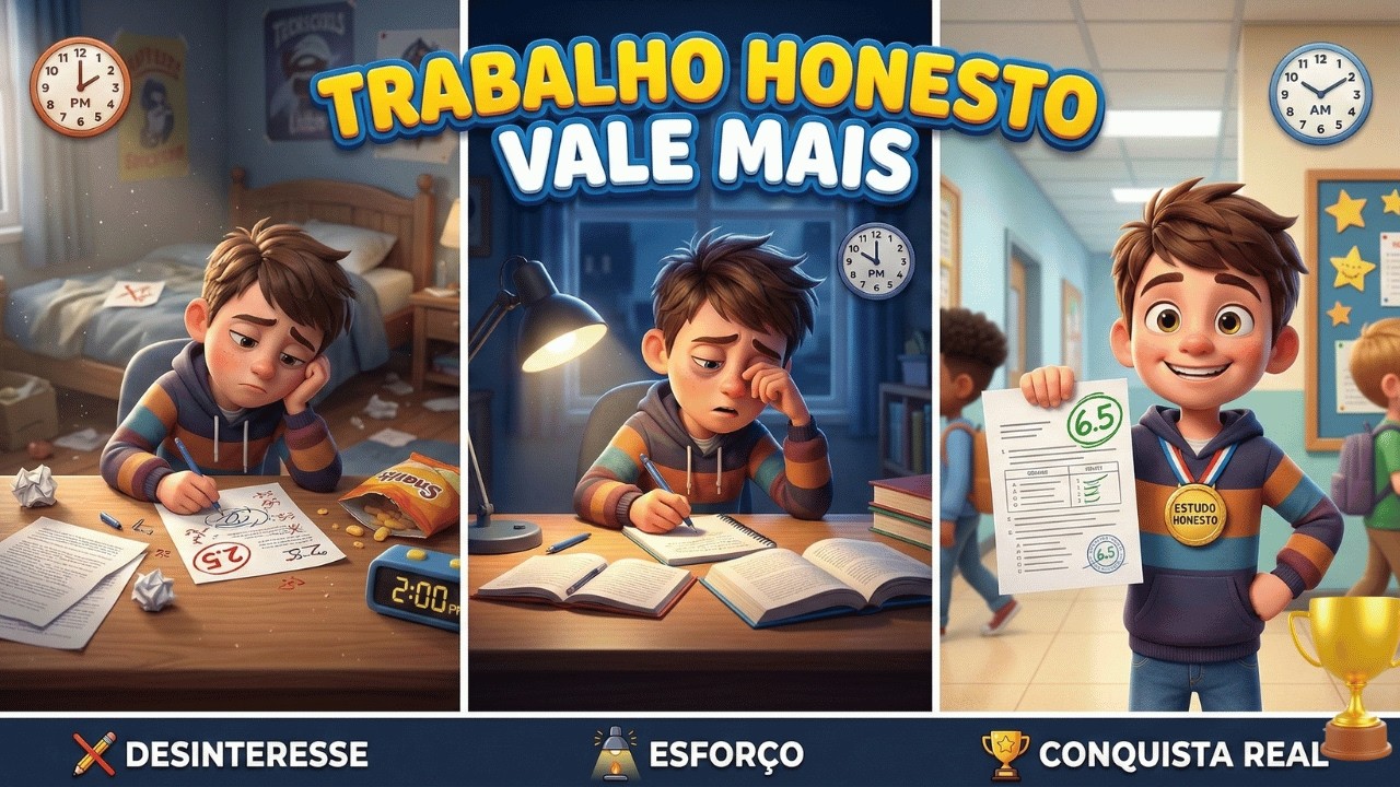 Ele Copiava Tudo e Achava que era Esperto, Até que Isso Aconteceu...  #honestidade
