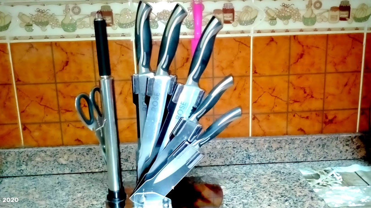 أحسن طقم سكاكين في حيااااتي 😍 🔪خليكي شطوره واختاري كويس 👌🔪🔪