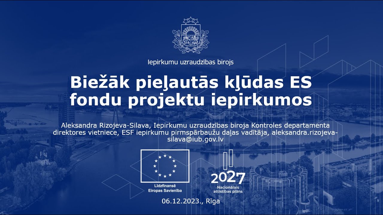 Vebinārs Eiropas Savienības fondu finansējuma apguvējiem 