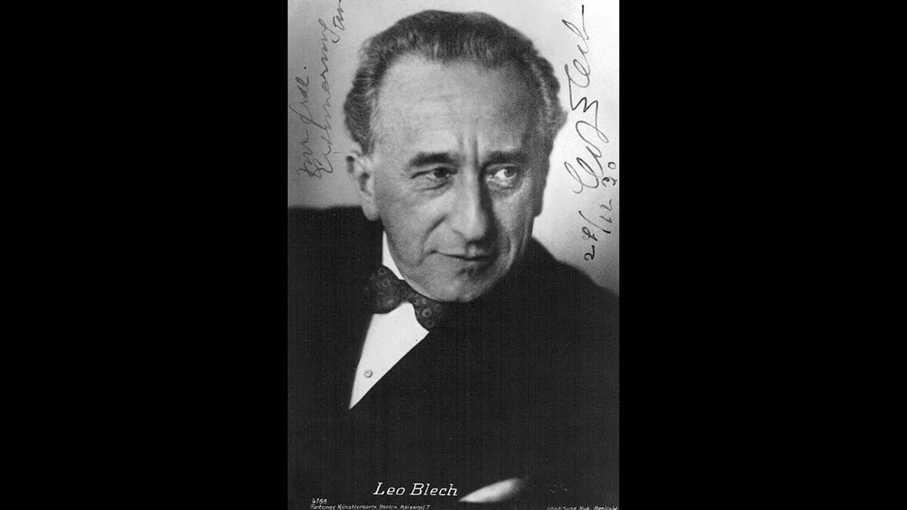 Leo Blech and the Berlin State Opera Orchestra - The Moldau (Smetana) (1930)
