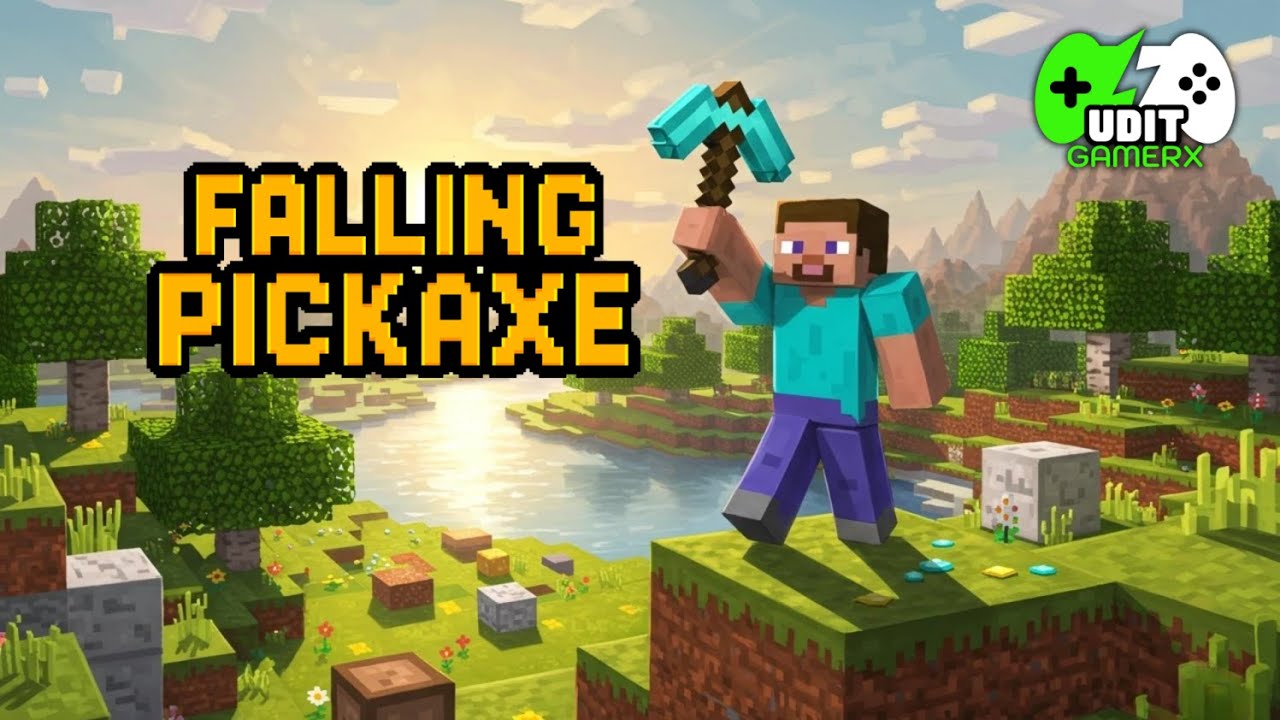 FALLING PICKAXE LIVE MINECRAFT EXTREME #shorts #minecraftlive