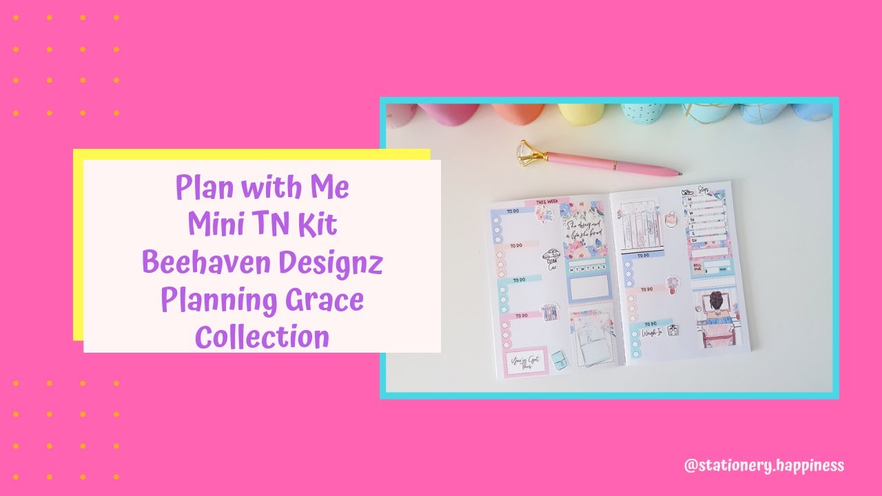 Plan with Me - Mini TN Kit - Beehaven Designz Planning Grace Collection