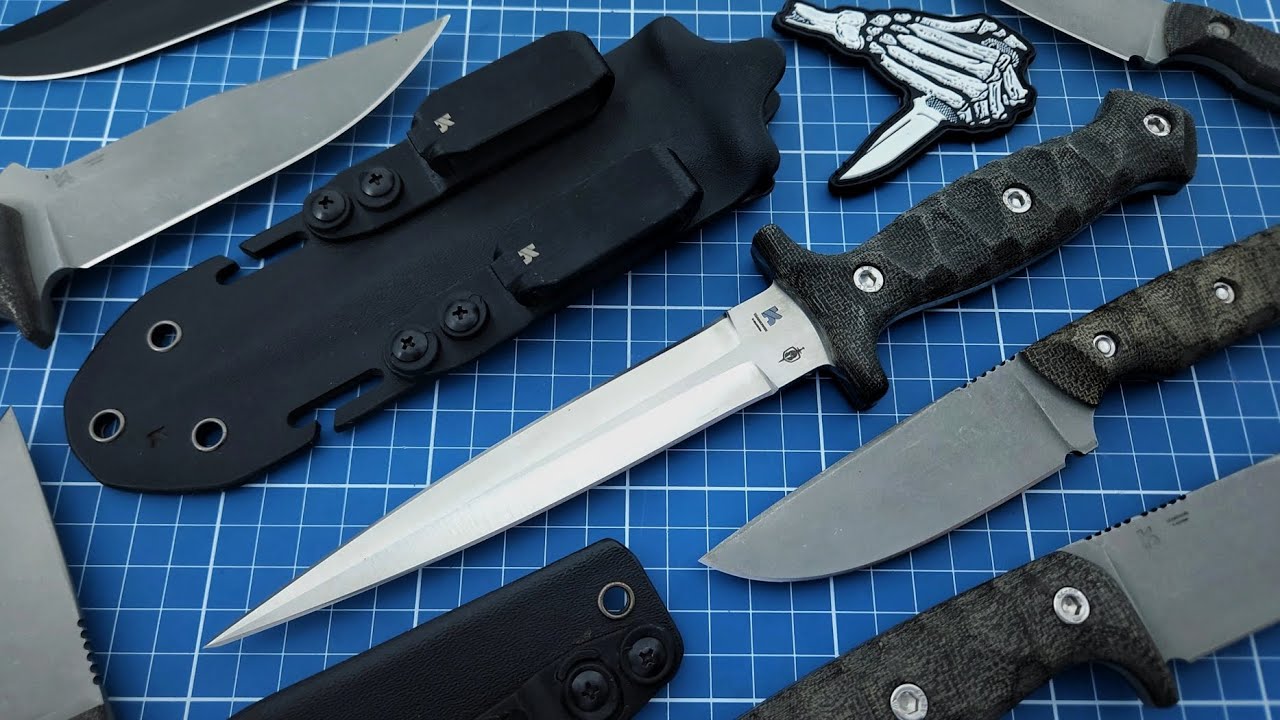 Faca Kaowz Adaga Full Size Sandvik! Um punhal t&aacute;tico feito com a&ccedil;o 14c28n e com bainha de kydex!#edc