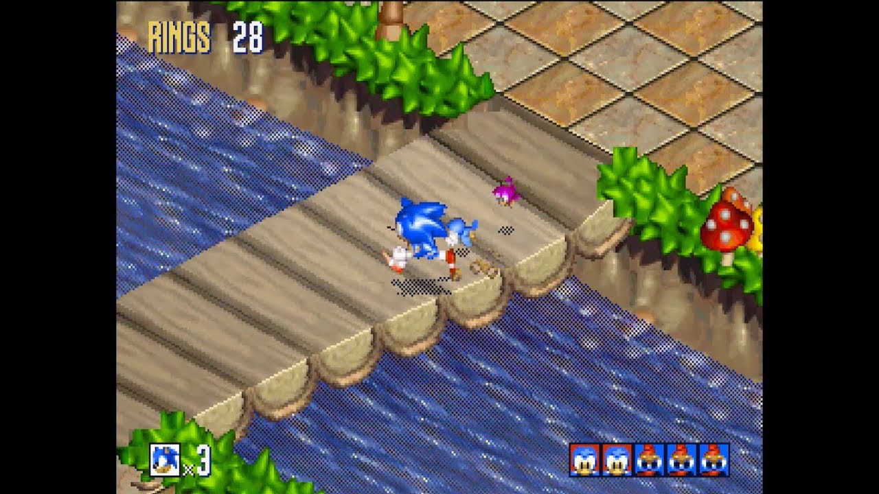 Sonic 3D Blast (SEGA Saturn): Green Grove Zone Act 1 [1080 HD]