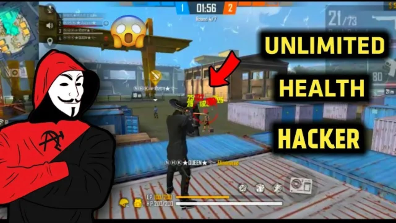 UNLIMITED HEALTH HACKER IN FREE FIRE BATTLEGROUND ||UNLIMITED HP HACK IN FREE FREE FIRE