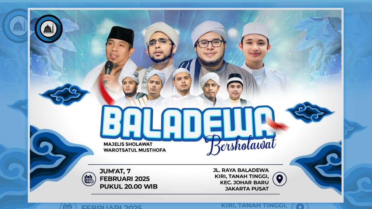 Baladewa Jakarta Pusat Bersholawat bersama Alhabib Muhammad Albagir bin Alwy bin Yahya