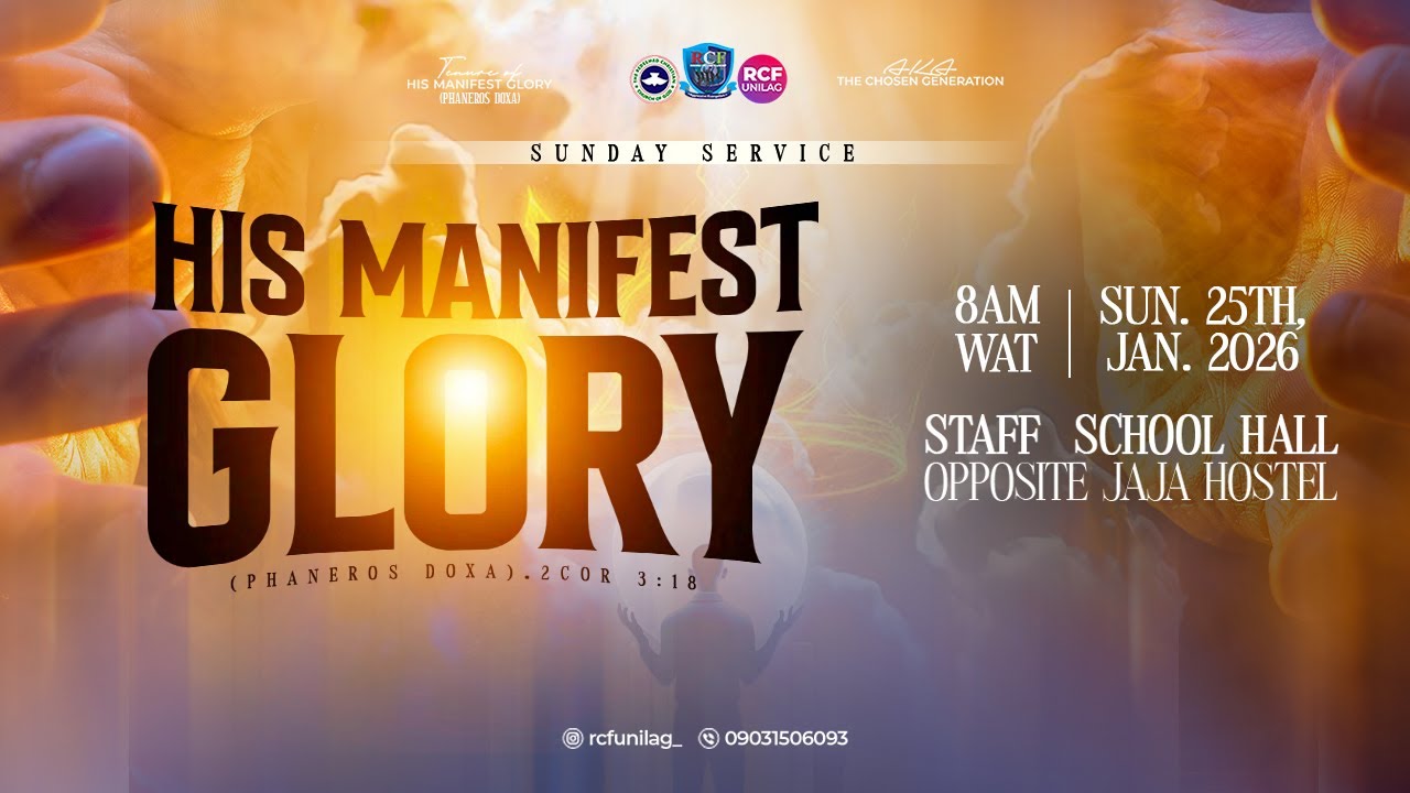RCF UNILAG || SUNDAY SERVICE 25/01/26