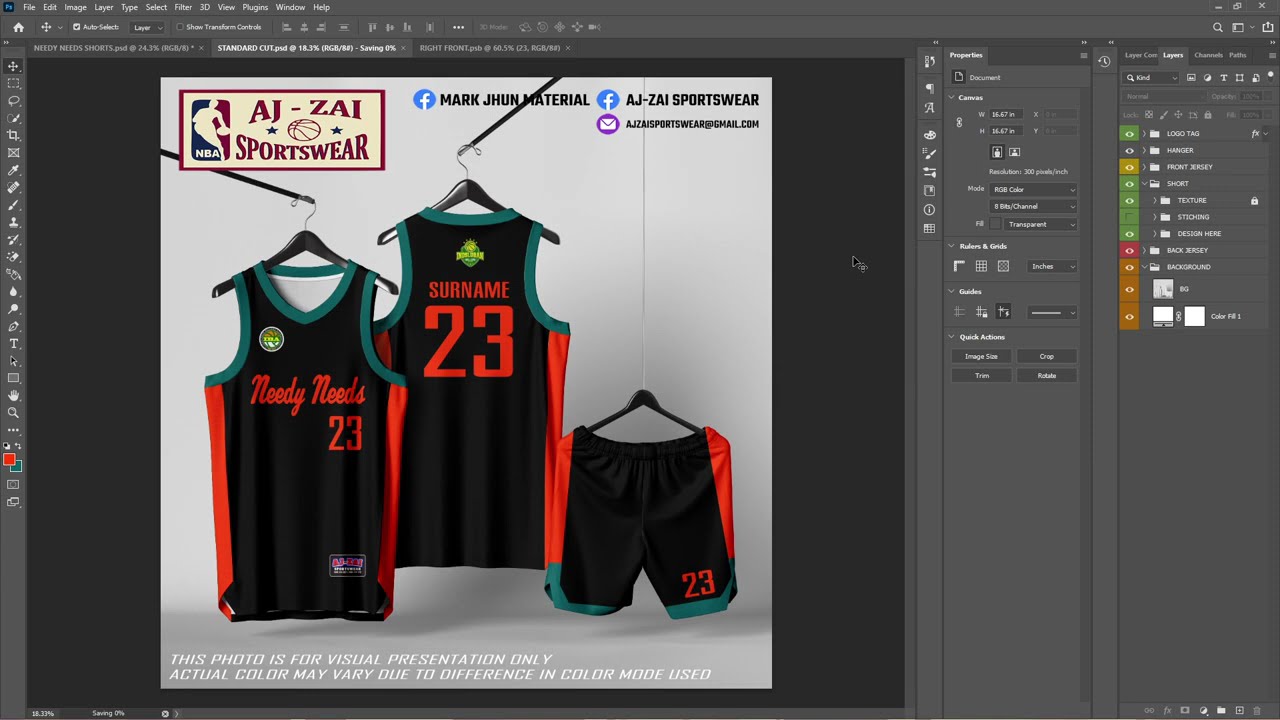 FREE SUBLIMATION PREMIUM V-NECK JERSEY MOCK UP