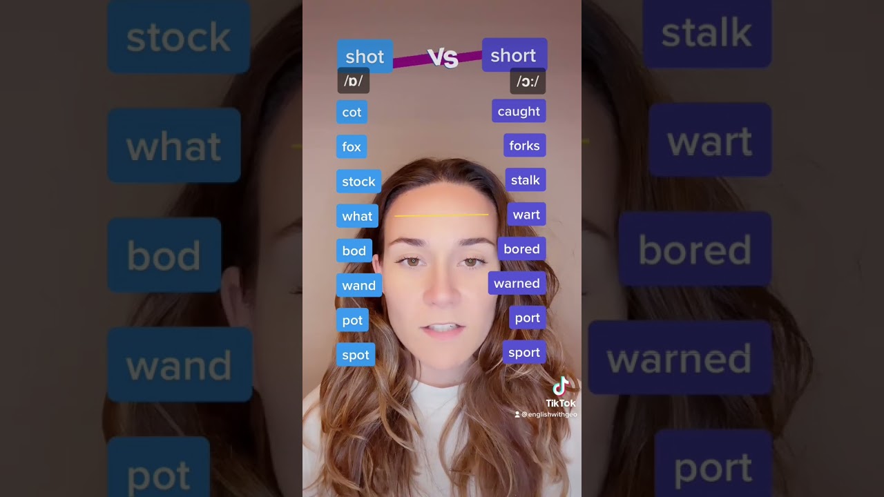/ɒ/ 🆚 /ɔ:/ ➡️ minimal pairs week DAY 2️⃣ #pronunciation #englishpronunciation #pronunciacion