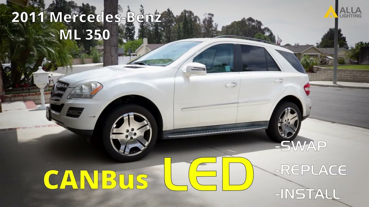 Замена фары D1S HID на светодиодную в Mercedes-Benz ML350 2008-2011 гг.