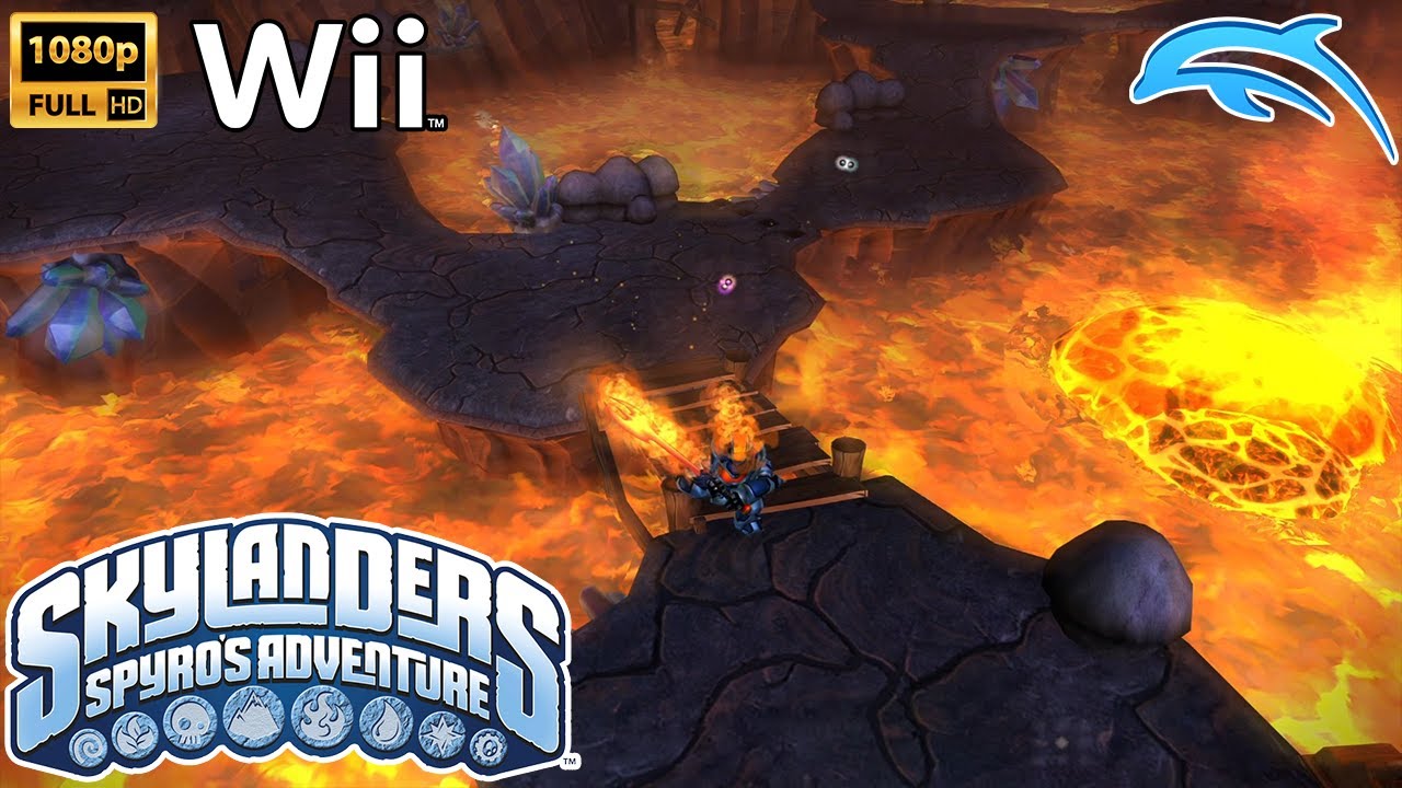 Skylanders: Spyro's Adventure | Part 19 Lava Lakes Railway Wii HD Gameplay (Dolphin)
