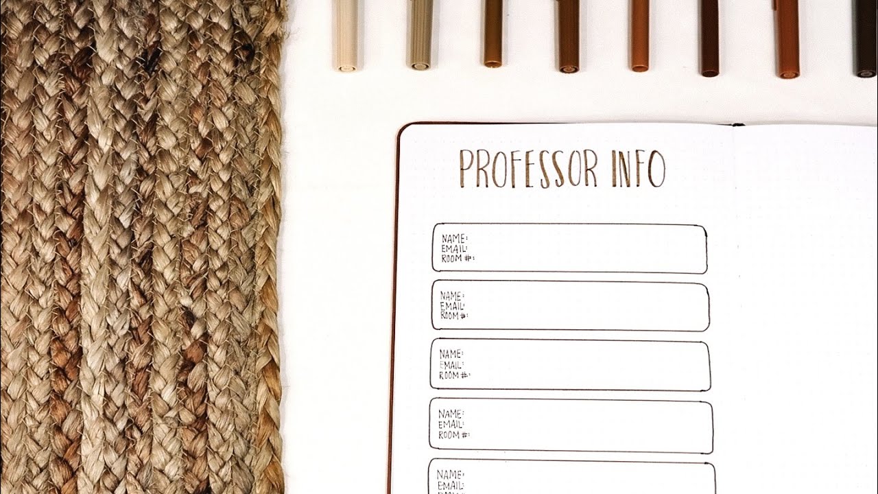 bullet journal spreads for college students // BULLET JOURNAL