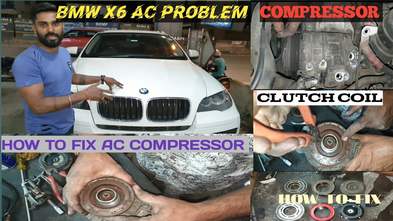 BMW X6 AC Compressor Repair | How To Remove BMW X6 AC Compressor