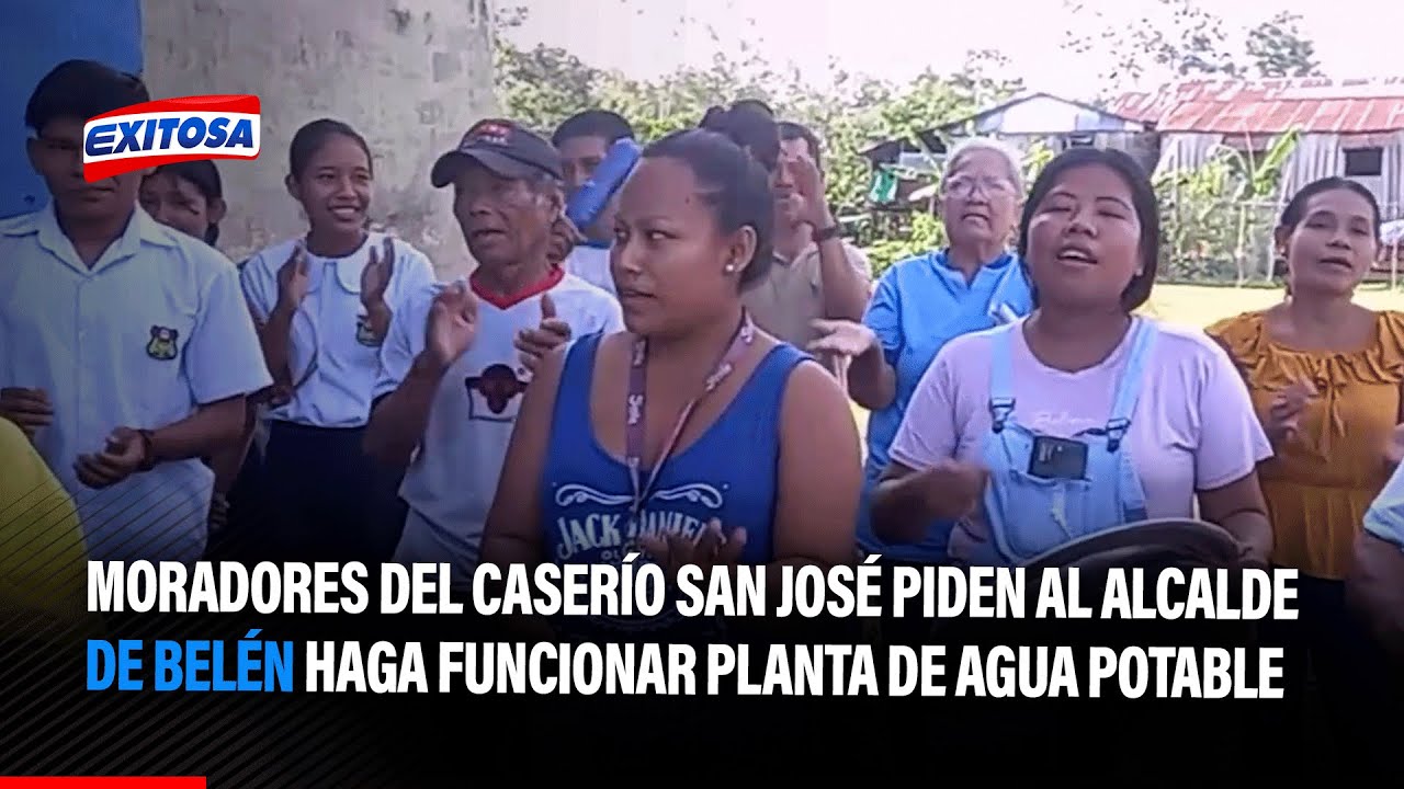 🔴🔵Iquitos: Moradores del caserío San José piden al alcalde haga funcionar planta de agua potable