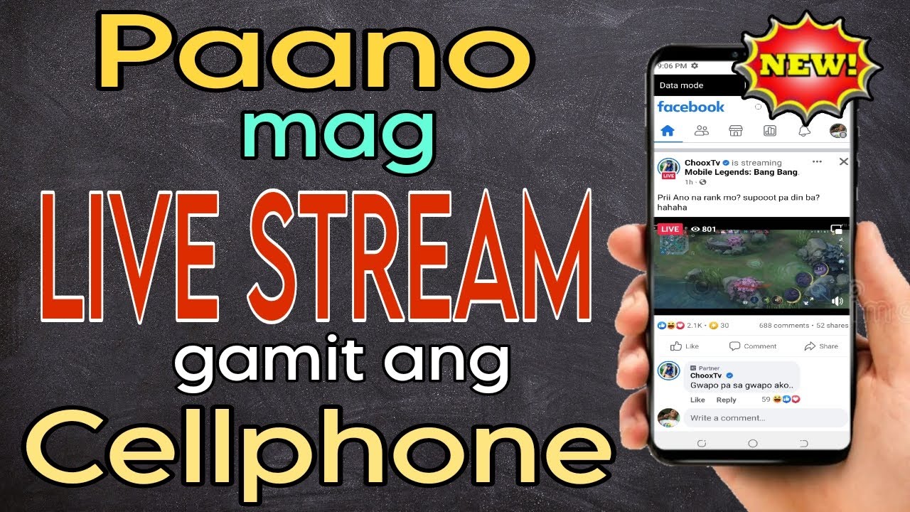 PAANO MAG LIVE STREAM GAMIT ANG CELLPHONE / STEP BY STEP TAGALOG TUTORIAL