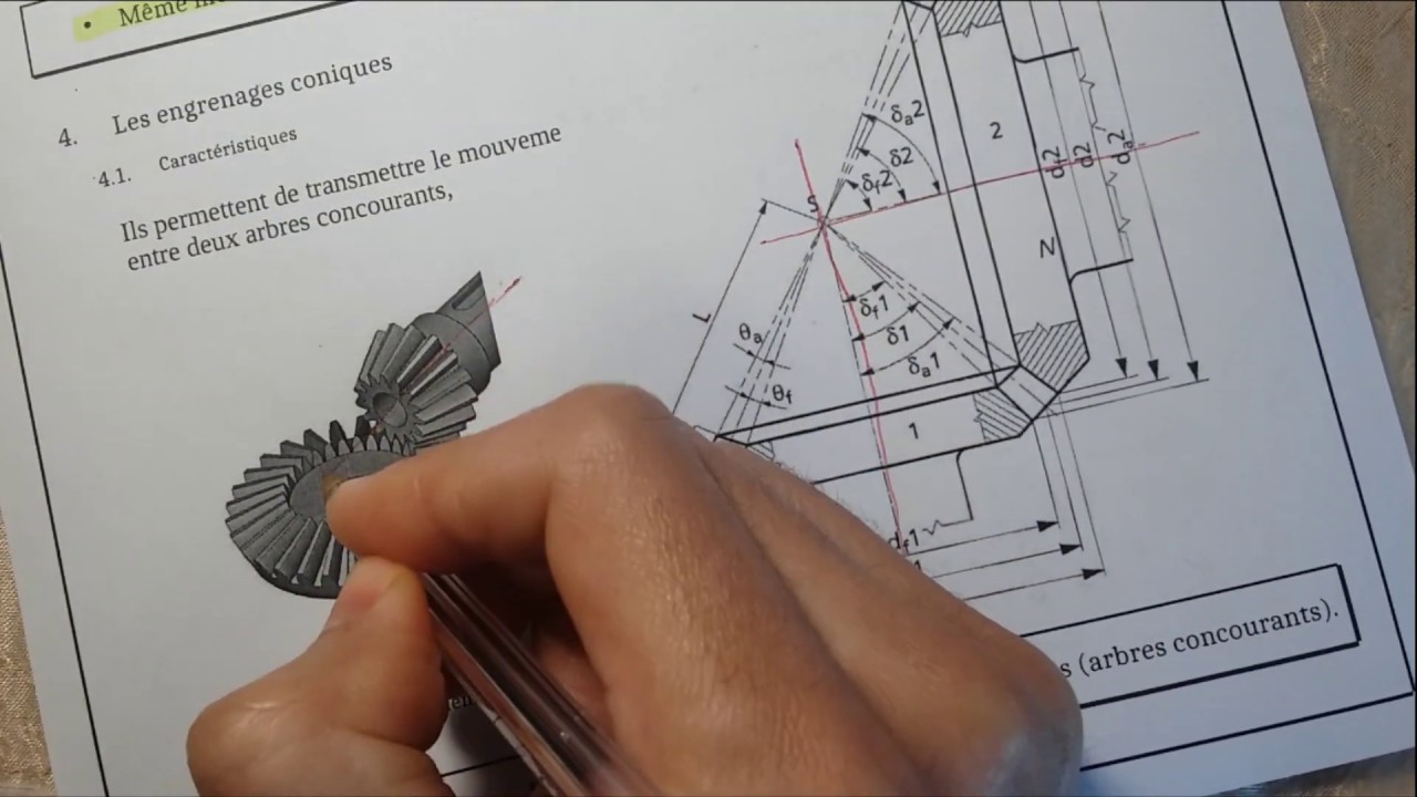 Les engrenages coniques (part 4)