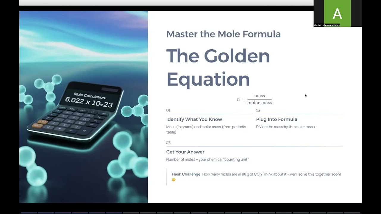 CSEC Chemistry Part 3 – The Mole & Molar Mass/ Chemistry Moles Made EASY | No More Confusion!