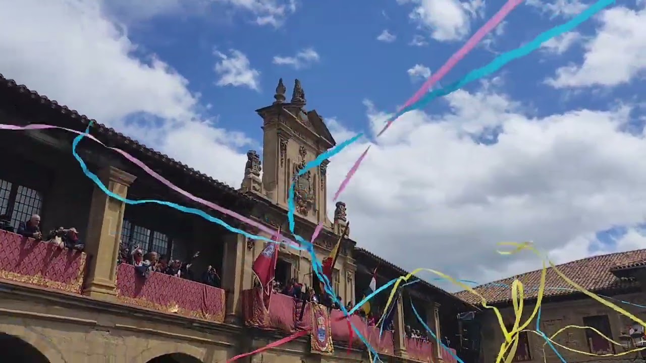 Disparo del cohete anunciador de las Fiestas del Santo 2025 - Santo Domingo de la Calzada