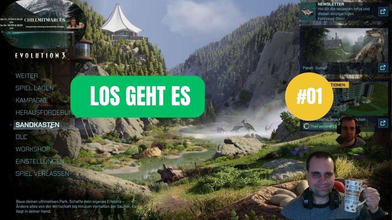 Entspannter Start im Sandkasten-Modus ☕ | Jurassic World Evo 3 #01