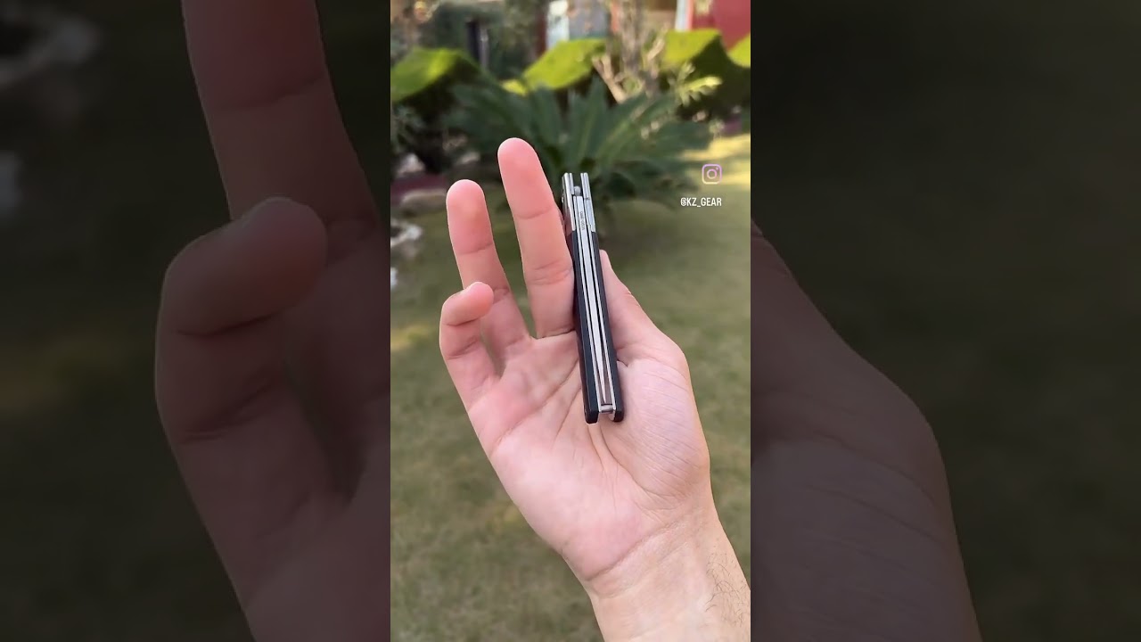 M390 slim folding knife