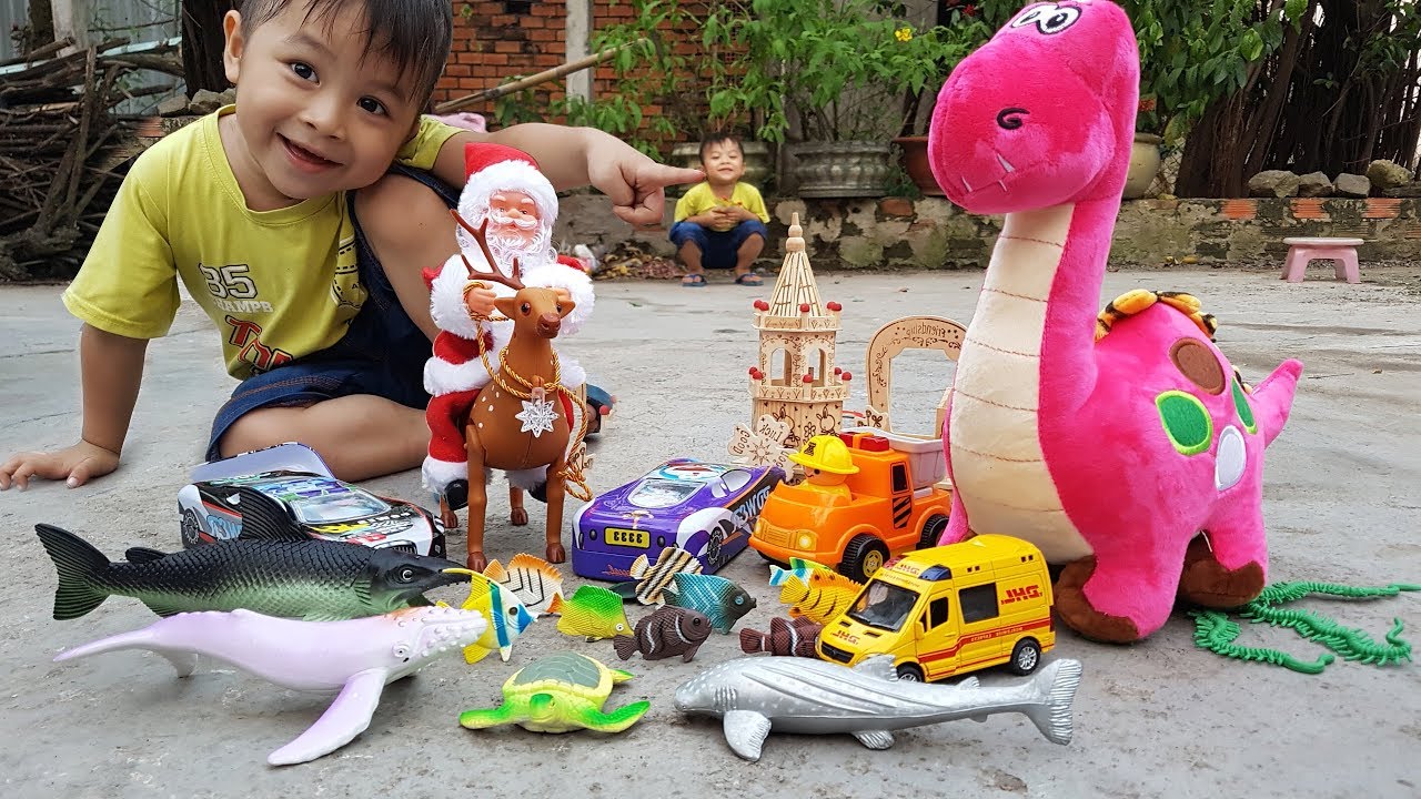 Trò Chơi Ông Già Noel Đi Săn Xe Và Con Cá ❤ ChiChi TV ❤ Đồ Chơi