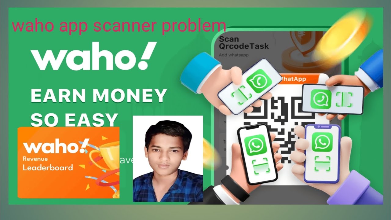 waho app scanner problem/QR code problem #viralvideo #😁😁😁😁