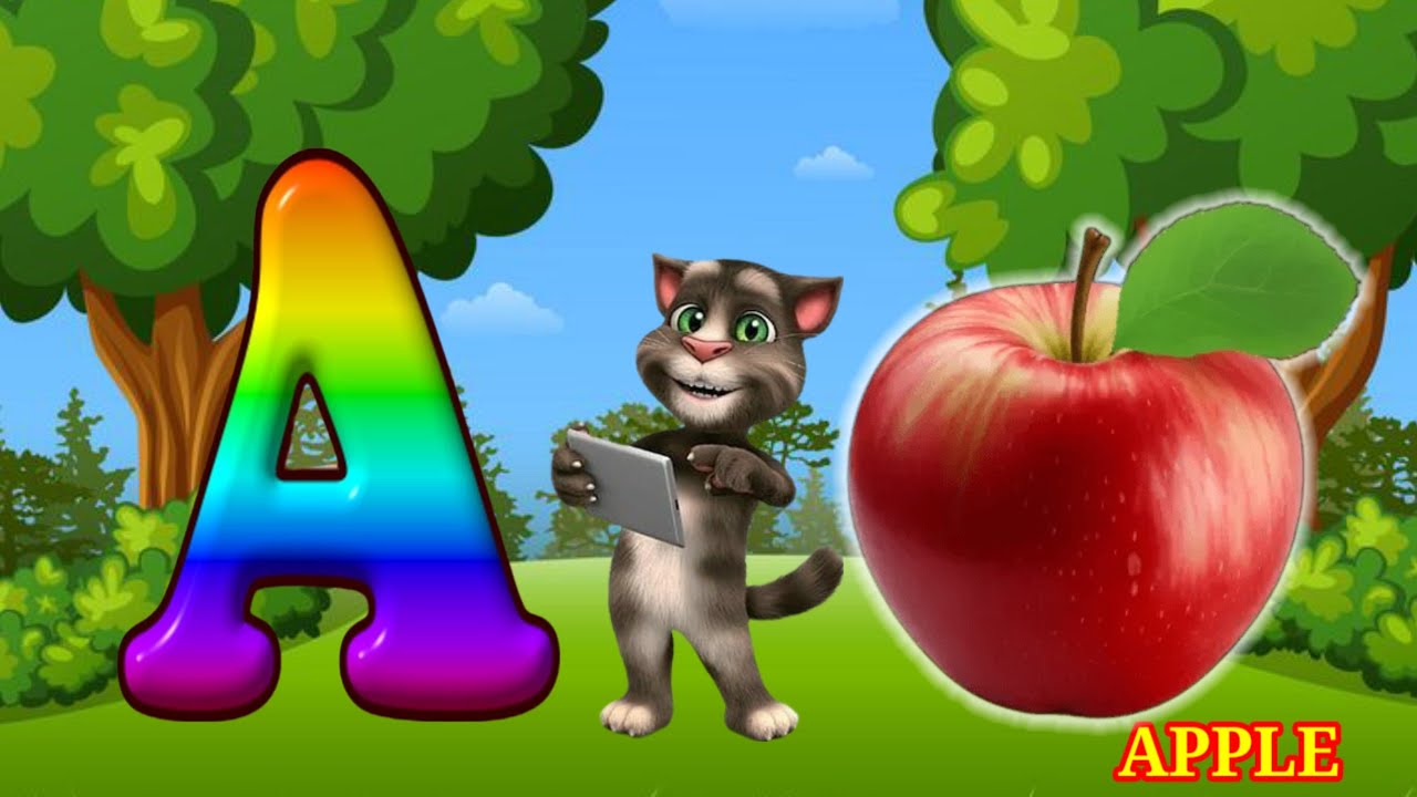 Phonics Song ll 2D Animation Video ll Kids Learning Classes ll A For Apple 🍎 A Se Anar #abcd#abcs