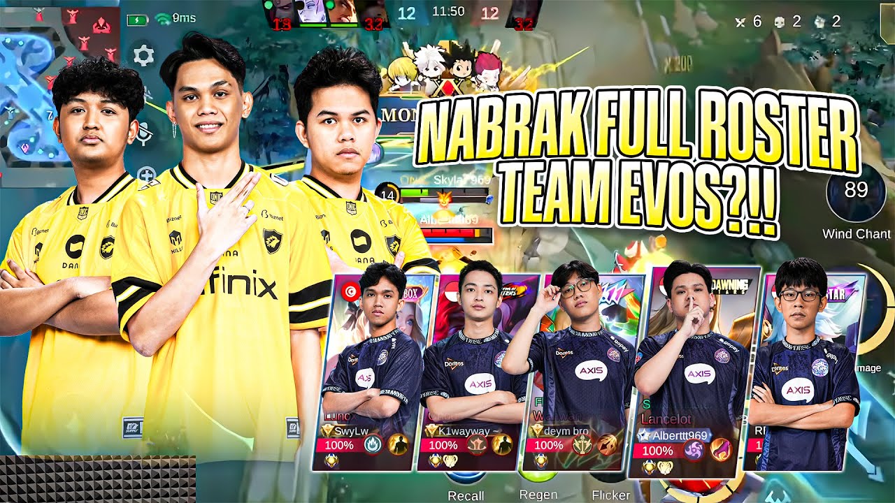 TRIO ONIC NABRAK FULL ROSTER EVOS