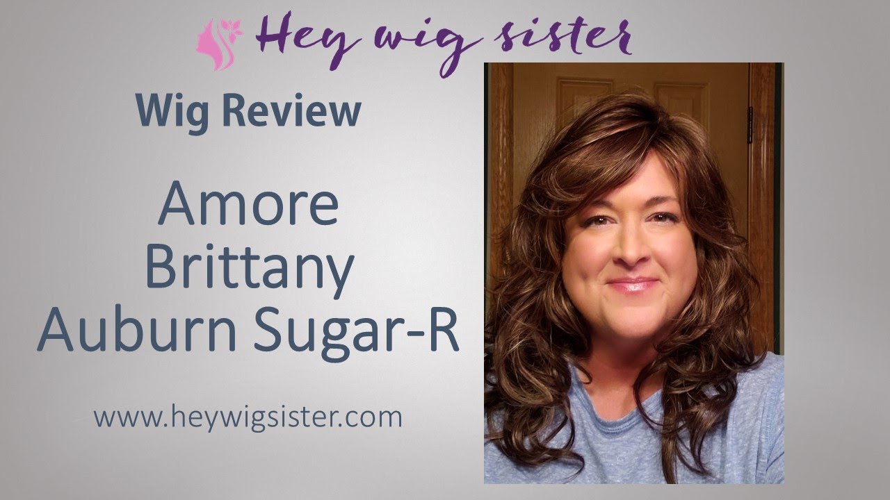 Amore Brittany in the color Auburn Sugar R | adorable double mono top LONG CURLY WIG REVIEW