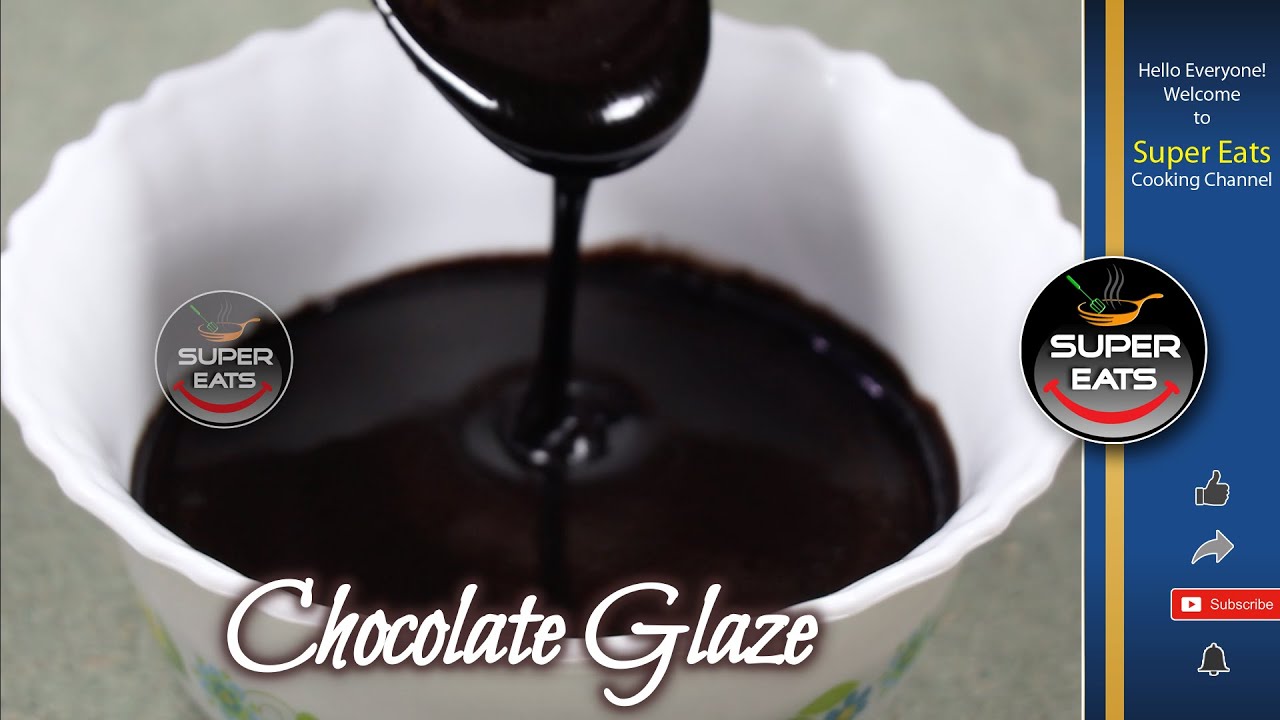 Chocolate Glaze | Homemade Chocolate Mirror Glaze Recipe | Easy to make glossy chocolate ganache |
