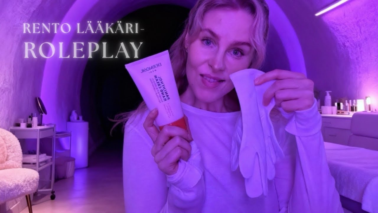 ASMR SUOMI- Rento lääkäri- roleplay😴👩‍⚕️ |hieronta |triggereitä |kuulotesti
