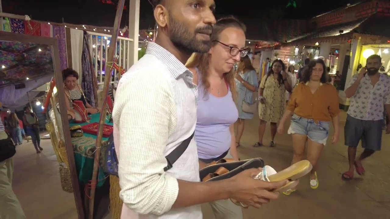 Hill Top Market of Vagator , Goa , Nov 2023 4k