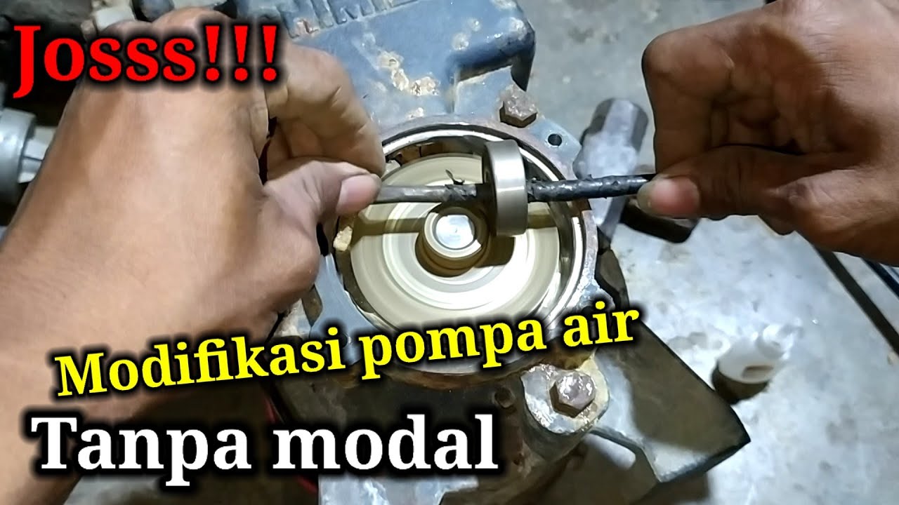 Woww!!! Trik servis  pompa air semburan makin kencang seperti baru ...modal minimal