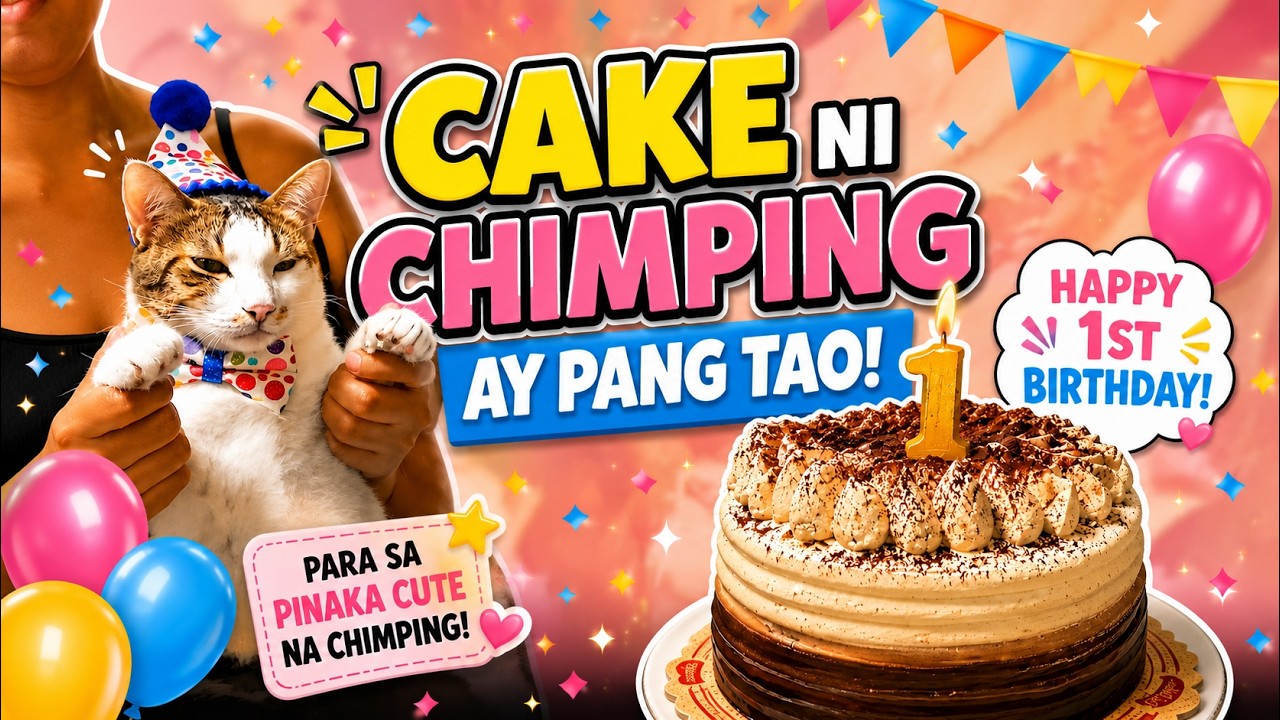 Cake ni CHIMPING ay pang Tao #cat #chimping  #funnycats