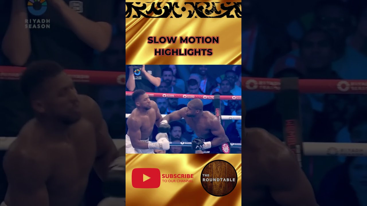 AJ vs Dubois in 60 Seconds - Slow Motion Highlights