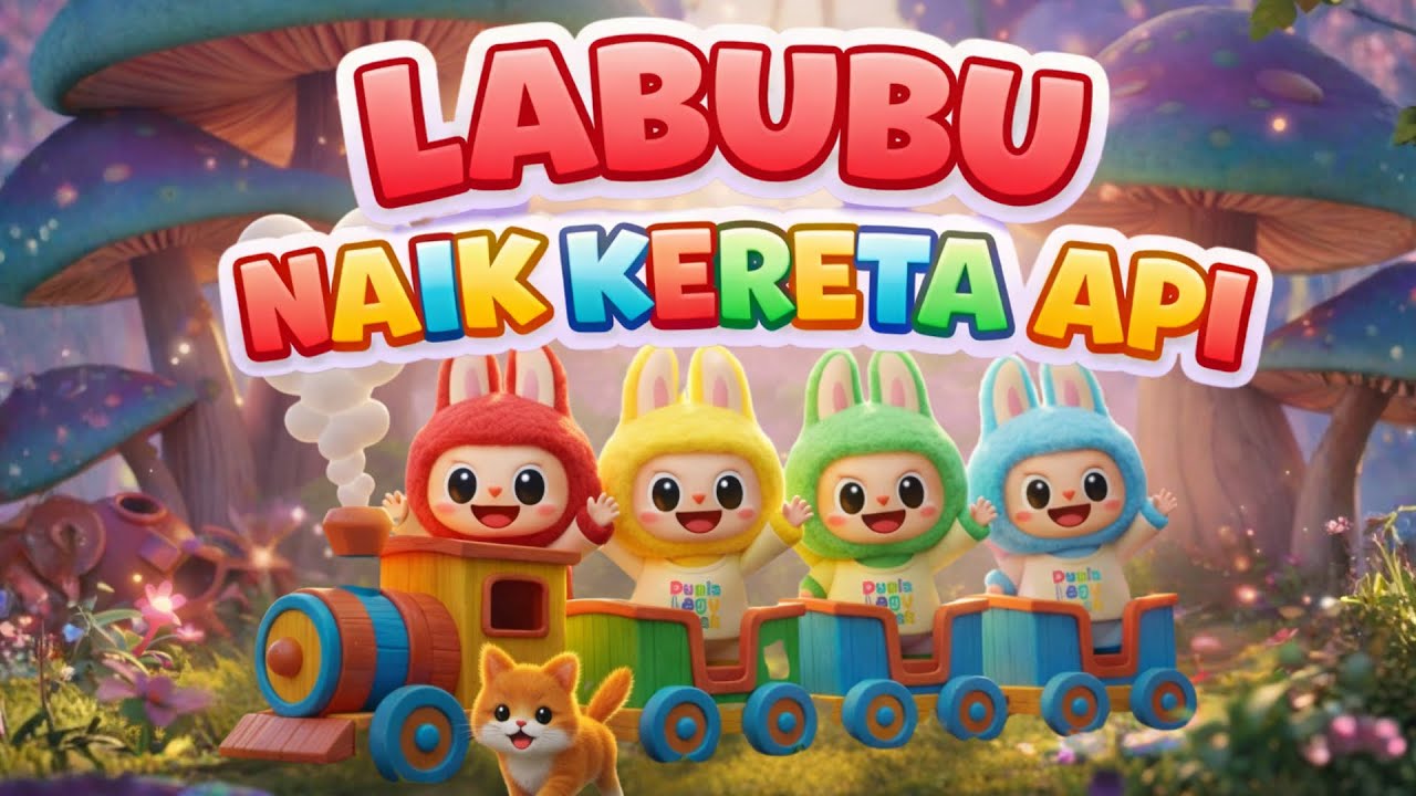 Labubu Naik Kereta Api Tut Tut Tut 🚂 | Lagu Anak Indonesia Terbaru 2026 | Animasi Labubu Viral