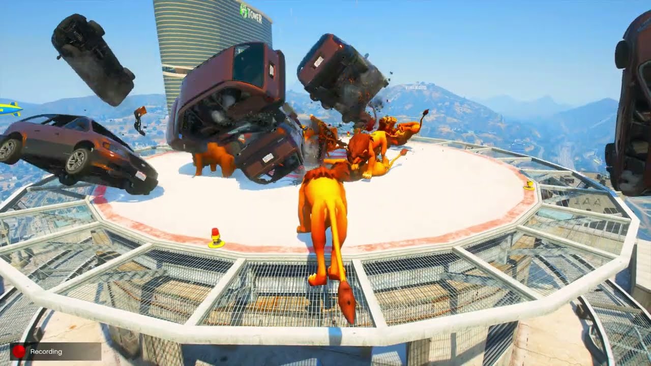 GTA 5 – Rogue Lion Mayhem! 🦁🔥 Wild Ragdolls, Crashes & 4K Chaos