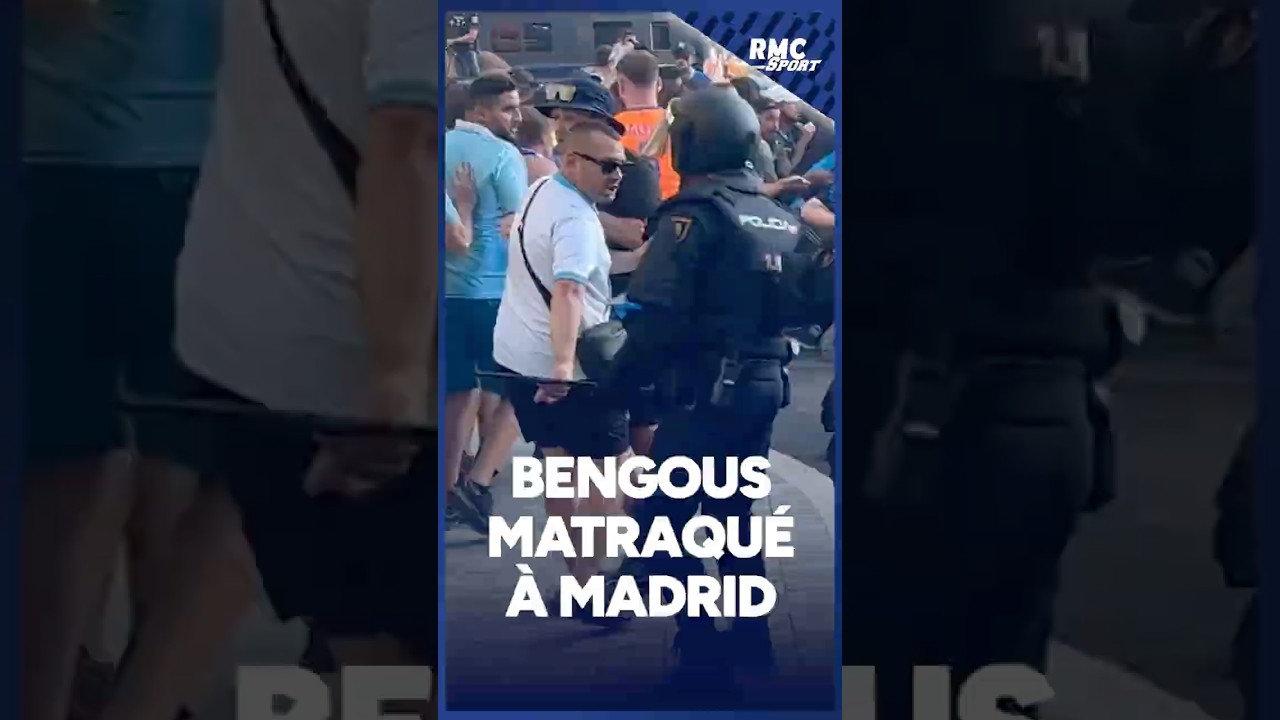 Real-OM : Bengous matraqu&eacute; par la police espagnole &agrave; Madrid