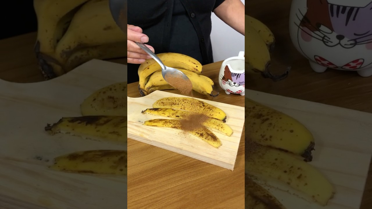 Metti la cannella sulla buccia di banana! #Salute #ConsiglioCasalingo #T&egrave;