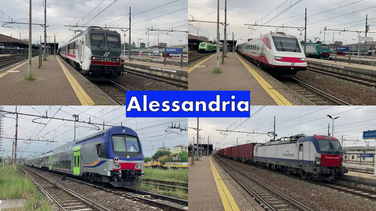 Transiti, manovre, arrivi e partenze alla stazione di ALESSANDRIA!