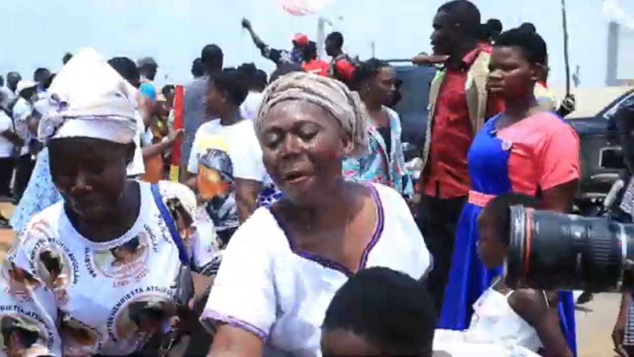 Minister for Water resources at the Commissioning of Anyako Water Project.Kenneth Gilbert Adjei