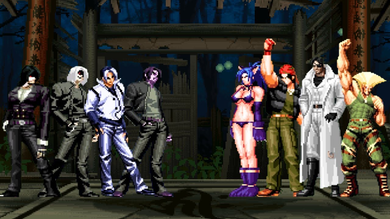 🎮 KOF Mugen 🔥 Kyo Kusanagi Team vs Military Soldiers Team