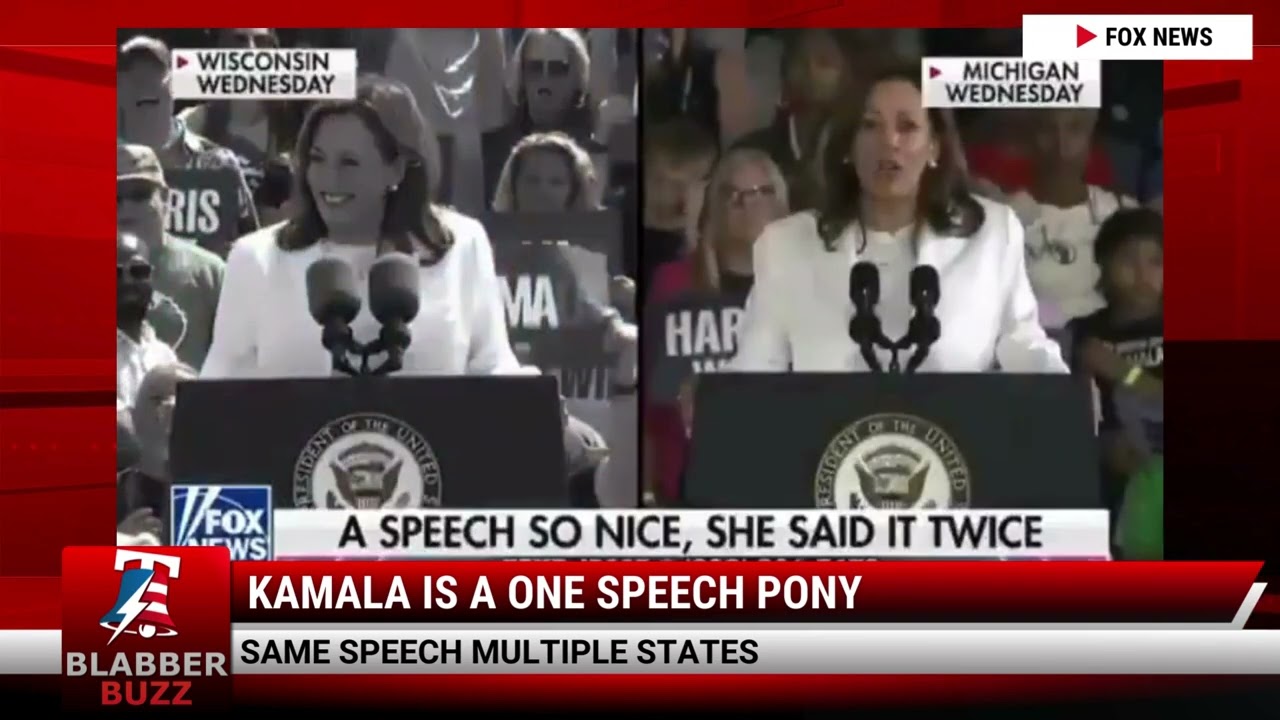 Kamala Is A One Speech Pony