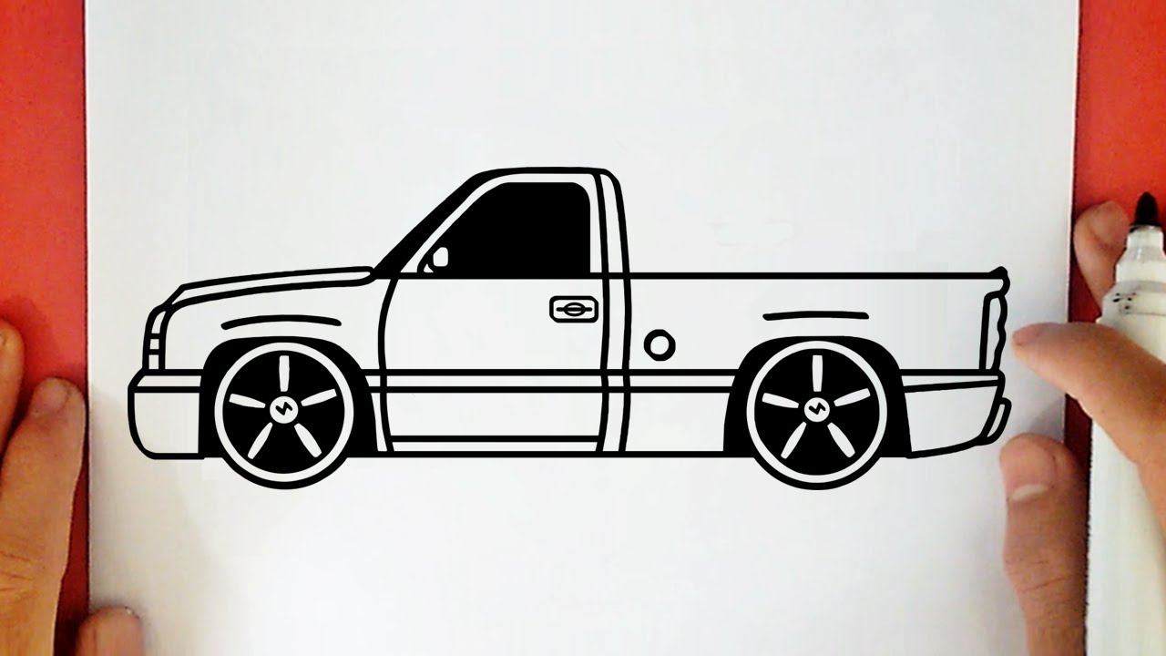 COMO DESENHAR UMA CAMINHONETE REBAIXADA