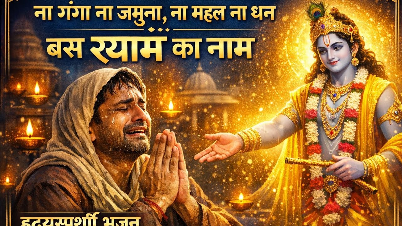 ना गंगा ना जमुना, ना महल ना धन — बस श्याम का नाम | कृष्ण की शरण में आए ।हृदयस्पर्शी भजन