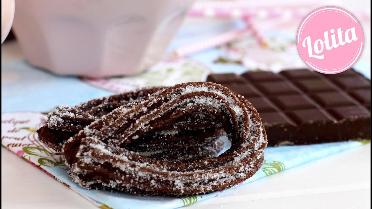 CHURROS de CHOCOLATE caseros ❤️ RECETA F&Aacute;CIL y R&Aacute;PIDA 👩&zwj;🍳 Lolita la pastelera