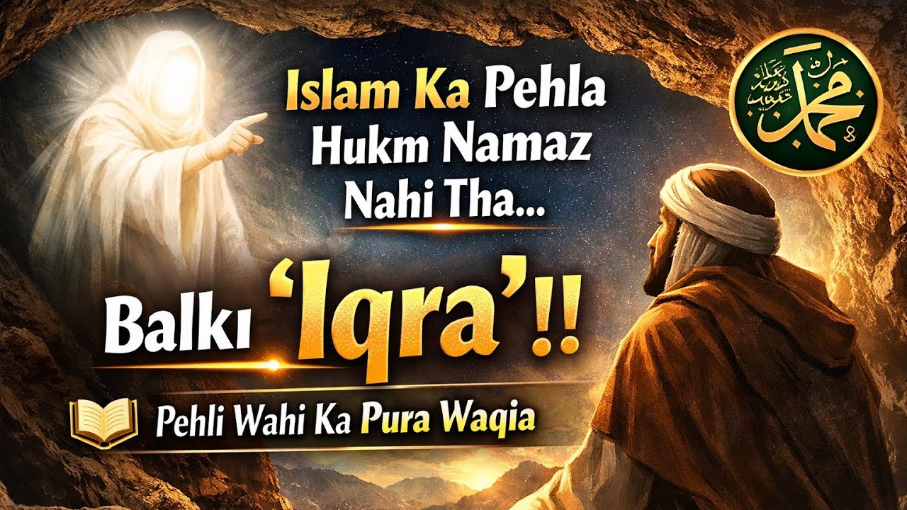 “Islam Ka Pehla Hukm Namaz Nahi Tha… Balki ‘Iqra’! | Pehli Wahi Ka Pura Waqia