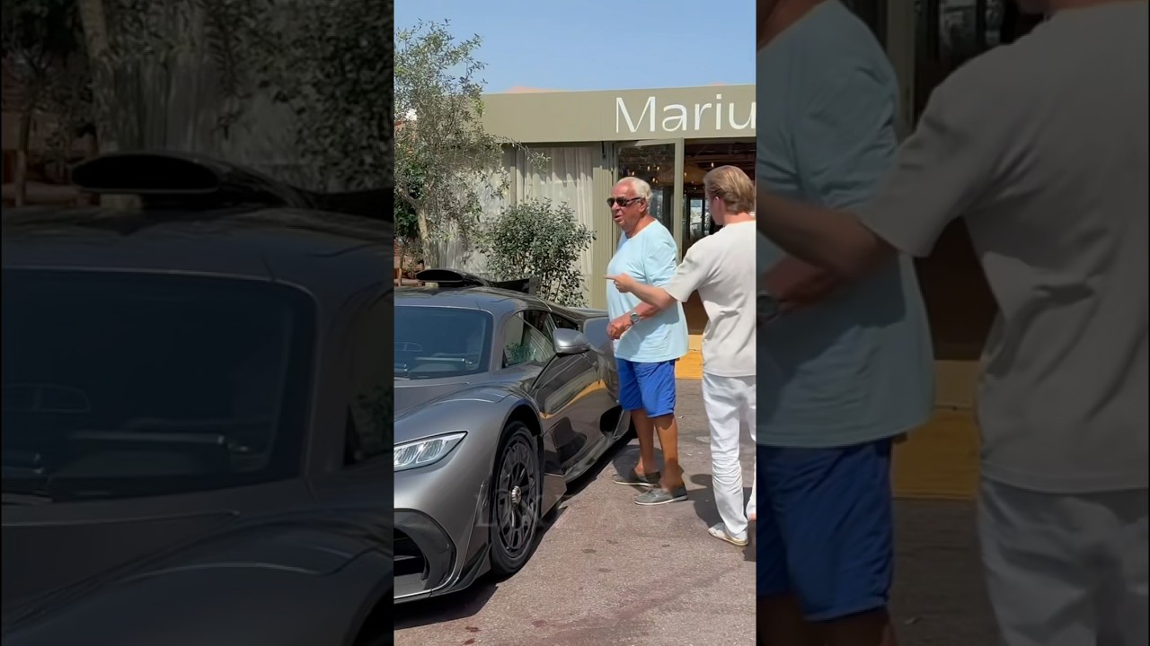 Nico Rosberg showing to his family his AMG ONE #nicorosberg #formula1 #F1 #monaco #supercars #amg