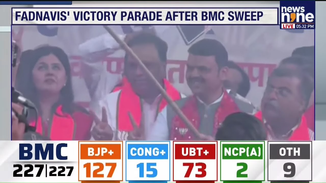 BJP-Mahayuti Sweeps Maharashtra Civic Polls; Big Win in Mumbai BMC Elections | News9